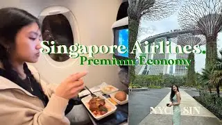 Everything I ate on Singapore Airline Premium Economy ⊹  World’s Longest Flight