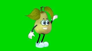 Laughing pear green screen effect