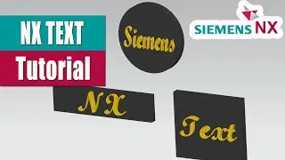 Siemens NX Text Feature | NX Tutorial on how use Text #NX #nxtext