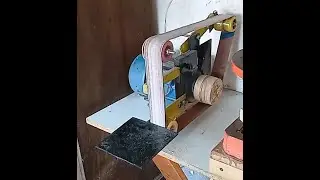 Lijadora de banda para cuchilleria, Belt sander for cutlery