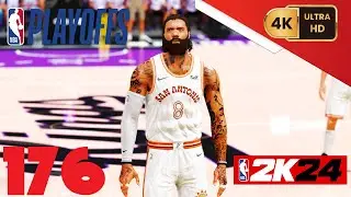 NBA 2K24 {My Career} [PC] (4K) EP176 {Playoffs: West 1st Round} Game 3 =Spurs @ Kings=