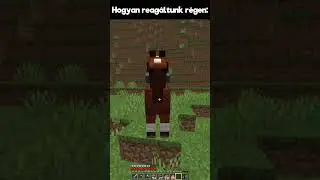 Hogyan Reagáltunk Régen VS Most  #minecraft #shorts