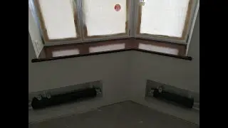 Фальшстена для скрытия стояка и радиатора отопления