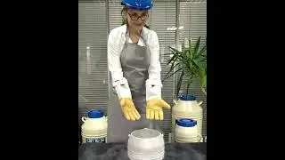 Криозащита для работы с жидким азотом и сосудами Дьюара