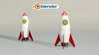 How to make a low poly Rocket in blender