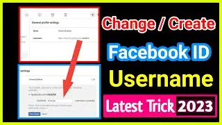 how to Create / Change Facebook ID's Username in Mobile | Change Facebook ID URL