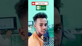Excel me zoom size ki short cut keys kya hai 