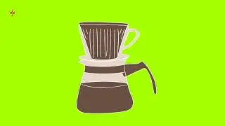coffee related | green screen animation