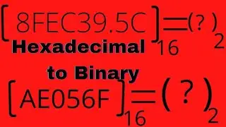 hexadecimal to binary in tamil🔴simple method🔴Just in Few Seconds🔴Hex--Decimal--Binary🔴Step by step🌟