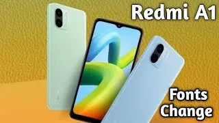 Font Setting In Redmi A1, Font Size Change In Redmi A1, How To Change Font Style In Redmi A1,