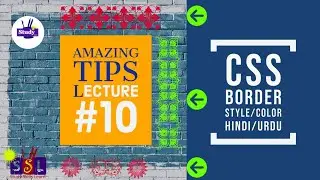 Border style, color in CSS tutorial in Hindi/Urdu - 10 - study skill learn