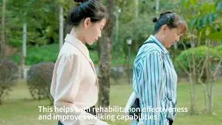 This exoskeleton is designed for patients with lower extremity walking disorders.#walkingaid