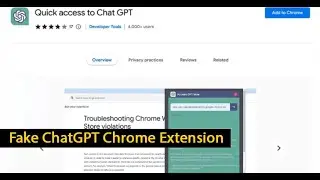 Fake ChatGPT Chrome Extension ?