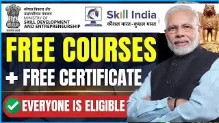 🔴For July 2026 - Skill India Free Certifications 2026 | Government of India Certifications