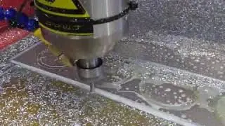 KEW 1212 router Profiling 6mm aluminium, danST Engineering