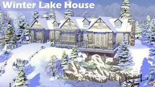 Winter Lake House ❄️ // Sims 4 Speed Build