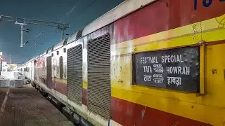 Full Journey || Onboard HWH-TATA Steel Express (Festive special) || Indian Railways