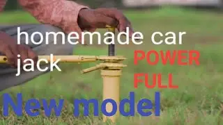 simple car jack at home with dual wheel action