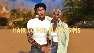 Alpha and Maxis Match hairs for black sims (with links) | The Sims 4