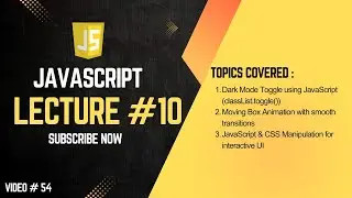 CSS Animations with JavaScript | Add, Remove & Toggle Classes