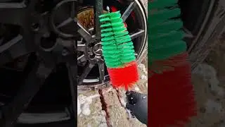 satisfying wheel cleaning #detailing #asmr