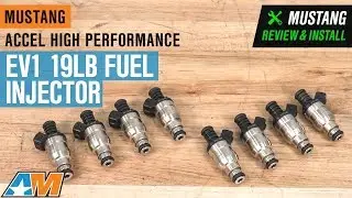 1987-2004 Mustang V8 Accel High Performance EV1 19lb Fuel Injectors Review & Install