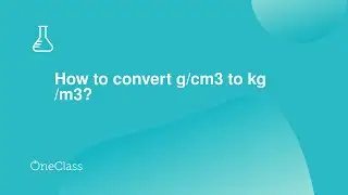 How to convert g/cm3 to kg /m3?
