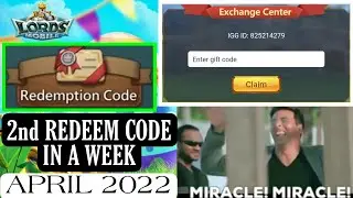 Redemption code of lords mobile 2022 in hindi | Lords Mobile in hindi | Lords Mobile Redeem Code