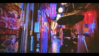 Tokyo Heavy Rainy Night walk with Thunderstorm ☔️  | Relaxing city rain ambience