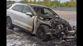Восстановление Porsche Cayenne после пожара\Porsche Cayenne repair after a fire