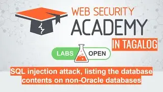 SQL injection attack, listing the database contents on non-Oracle databases | Portswigger Academy