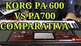 KORG PA600 VS PA700 COMPARATIVA (4K)