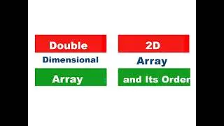 Difference between Row Major Order  and Column Major Order