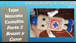 Mascota COSTALITO CRUZ AZUL  parte 2 brazos y casco