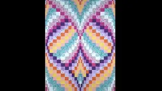 Patchwork for beginners. Sew a Bargello blanket