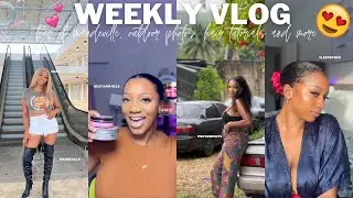 VLOG- Dinner in Kingston, Jamaica, mandeville development, Mukbang, Shopping Haul, gels,bun tutorial