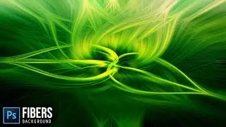 Abstract Twisted Light Fibers Effect Wallpaper or Background Photoshop Tutorial