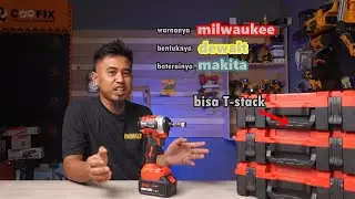 mayan juga nih milwaukee KW 🤣🤣 - tes dan review VRILL NCS2022 cordless brushless impact driver 20V