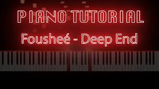 Fousheé - Deep End (piano tutorial)+MIDI file+sheet music(НОТЫ)
