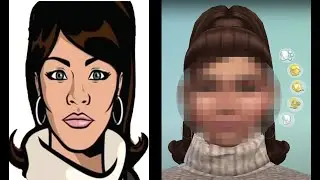 Sims 4 CAS Lana Kane from Archer