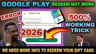 how to solve we need more info to redeem your gift card send us details | GOOGLE PLAY PROBLEM 2024