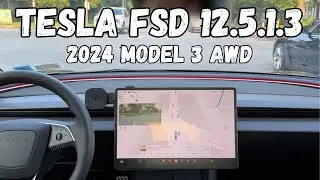 Tesla FSD v12.5.1.3 Drive With The 2024 Tesla Model 3! I LOVE IT!
