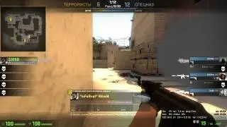 1vs5 (без монтажа) cs:go (HD)