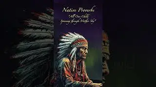 We Are All One Child Spinning Through Mother Sky - Native Proverbs 