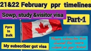 22 February Canada ppr timeline/ppr timeline today/Canada ppr timeline today🇨🇦🇨🇦🇨🇦🇨🇦