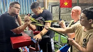 SCHOOLBOY ARM WRESTLING TRAINING IN VIETNAM 2024