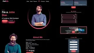 Build a complete Personal portfolio website using html and CSS || 2023 #website #html #css3