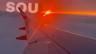 Sunset Southampton Skyrocket | easyJet A320NEO Powerful Steep Takeoff from Southampton Airport 