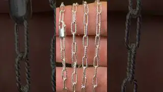 Making a textured silver wire chain.