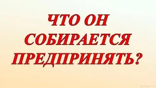 ЧТО ОН СОБИРАЕТСЯ ПРЕДПРИНЯТЬ?